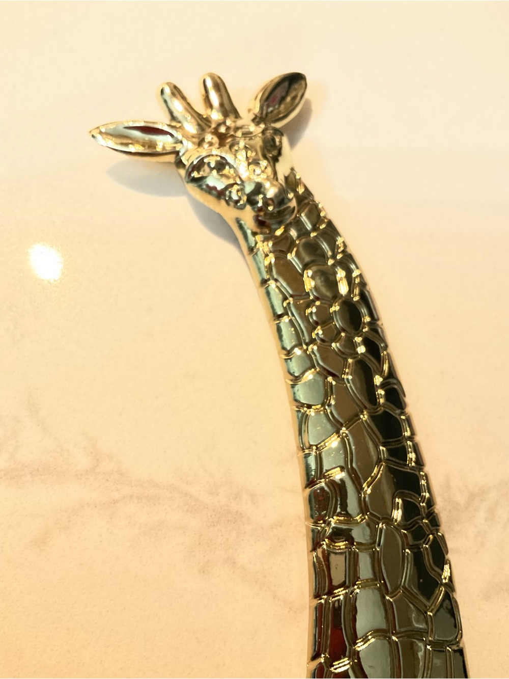 Lilly Pulitzer Gold Giraffe Decorative Kitchen Accent